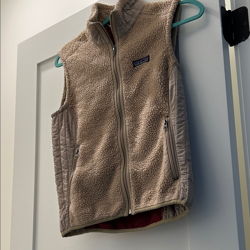 Patagonia Tan Fleece Vest